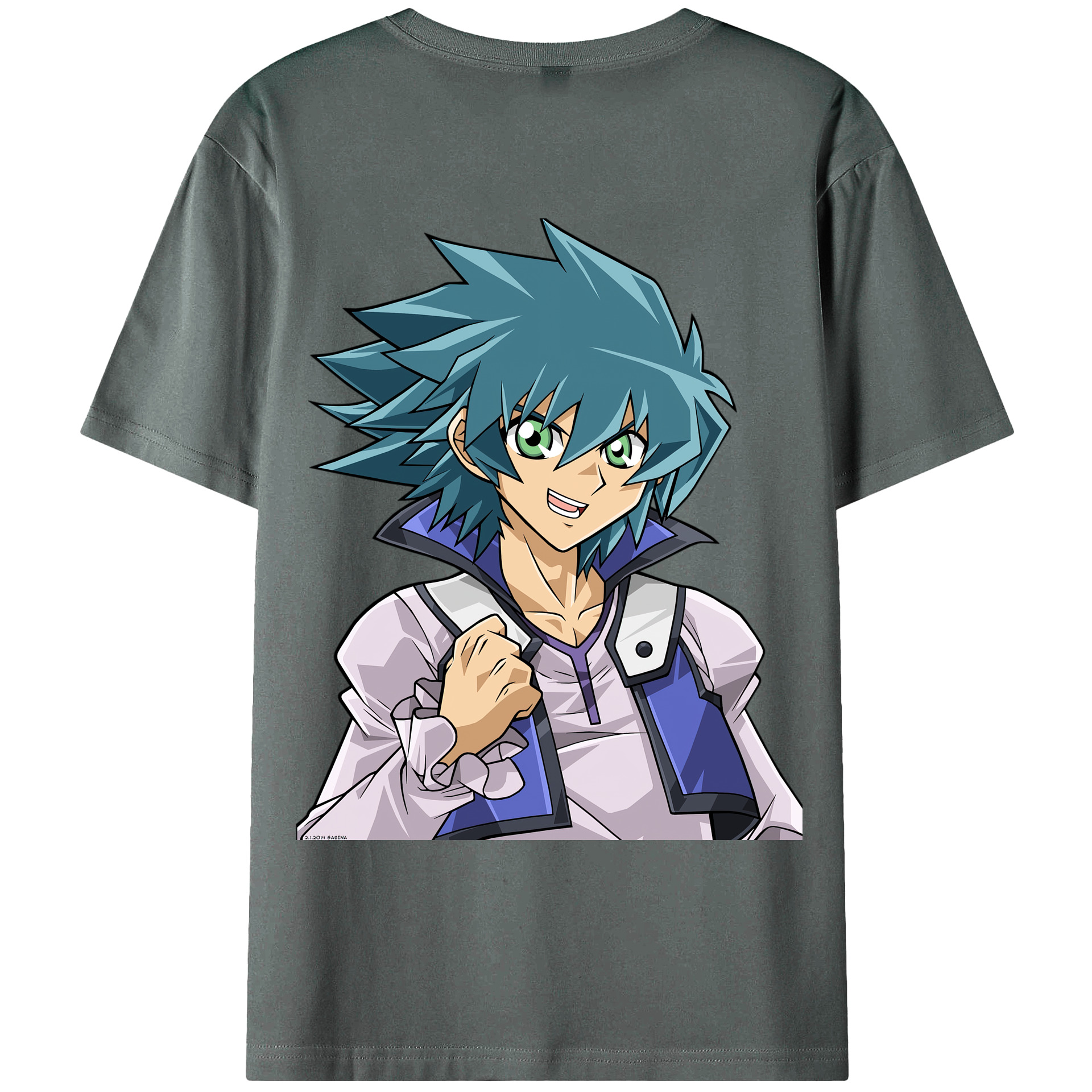 （画像用） 遊☆戯☆王 Yu-Gi-Oh! 綿100％ メンズ半袖Tシャツ（バックプリント） 通気性
